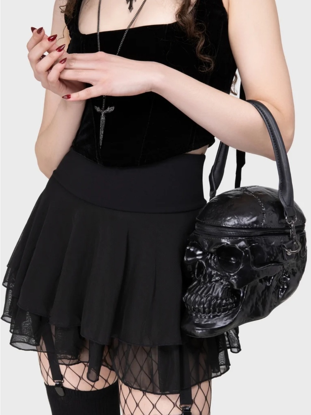 KILLSTAR Grave Digger Skull Handbag 🖤💀 Black